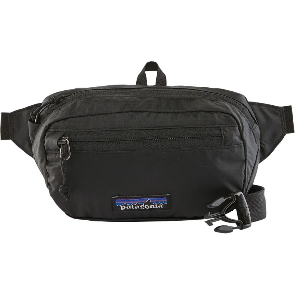 Patagonia Black Nylon Lightweight Travel Mini Hip Pack- Unisex